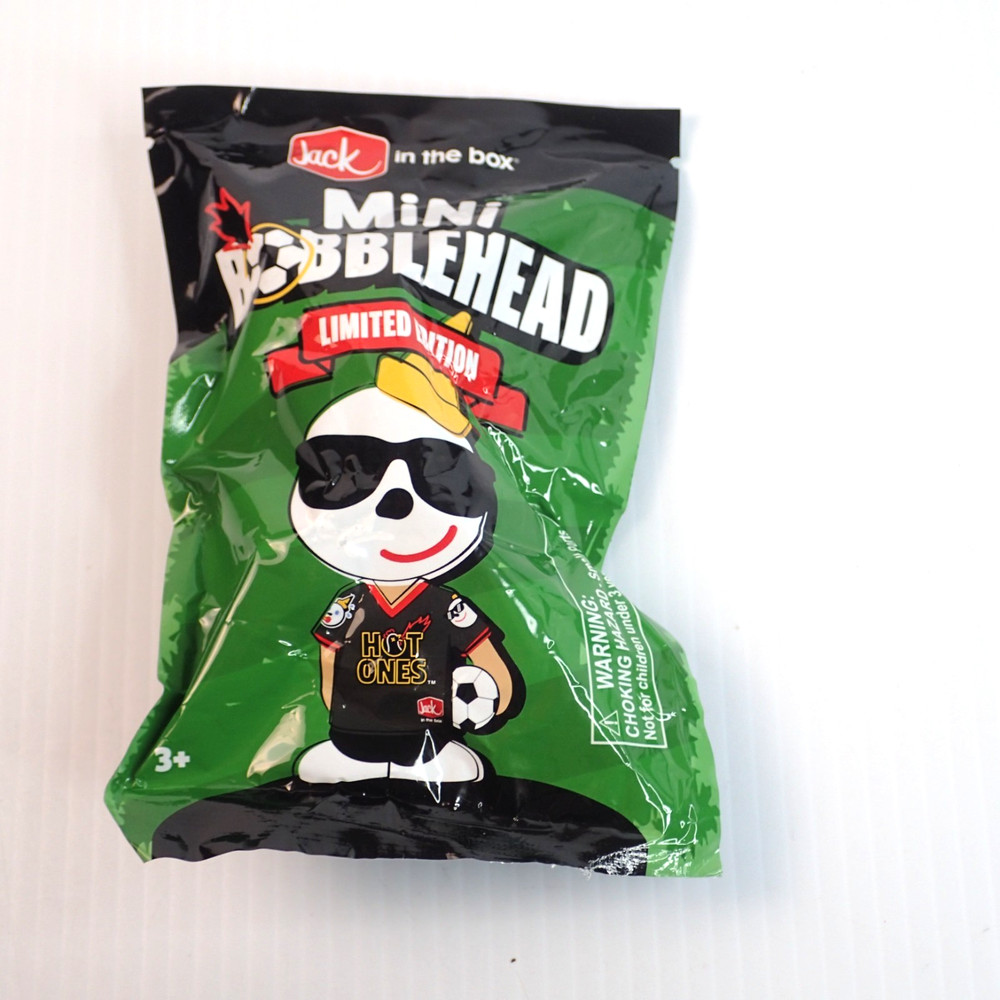Limited Edition Jack In The Box Unopened Mini Bobblehead Hot Ones Soccer