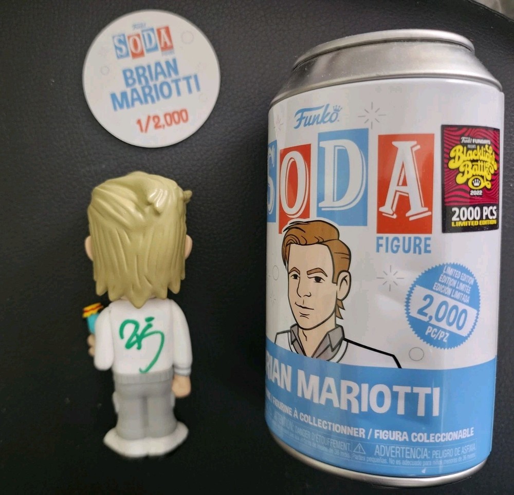 SDCC 2022 Fundays Signed Brian Mariotti funko soda LE 2000 Blacklight Battle