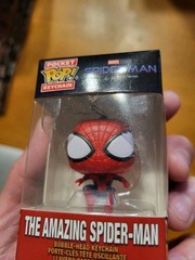Funko Pop Pocket Keychain Marvel The Amazing Spider-Man No Way Home Bobble Head