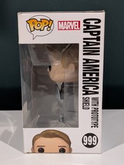 Funko Pop! Vinyl: Marvel – Captain America with Prototype Shield (Metallic) #999