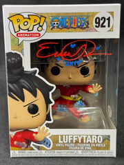 Monkey D. Luffy One Piece Funko Pop #921 Luffytaro Signed Erica Schroeder PSA