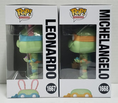 LOT OF 2 LEONARDO & MICHELANGELO EASTER Teenage Mutant Ninja Turtles Funko POP!