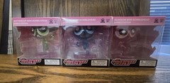 Powerpuff Girls Sparkle Edition Mini Bobblehead Set Blossom Bubbles Buttercup