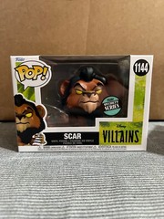 EXCLUSIVE Scar (with Meat) Disney Funko Pop #1144 Lion King Villains Animation