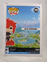 Funko Pop ASIA Games GENSHI IMPACT Diluc Ragnivindr #183 Protector NEW VAULTED