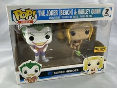 FUNKO POP HEROES/DC HEROES – THE JOKER [BEACH] AND HARLEY QUINN Vinyl Figure NEW