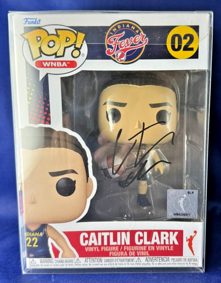 CAITLIN CLARK SIGNED FUNKO #2 FEVER Autograph w/ COA (GOLDEN) + FREE SHIPPING