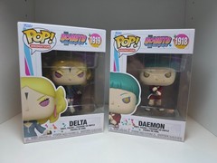 Funko Pop Boruto Animation Figures – Delta #1919 and Daemon #1918 Vinyl Set