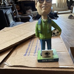 Seattle Sounders FC Drew Carey Bobblehead Soccer Plastic Green/Blue/Black/White
