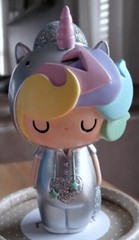 Momiji Message Doll LITTLE STARLIGHT GIRL DISCO🦄Hand Painted Silver Unicorn NEW