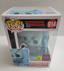 Funko Pop! D&D Gelatinous Cube #914 Glow in the Dark and #576 w/ Xanathar