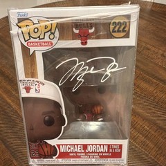 Funko Pop! NBA Michael Jordan #222 Vinyl Figure Autographed Protector with COA