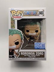 Funko Pop: RORONOA ZORO w/Swords #2403 One Piece BoxLunch Exclusive w protector
