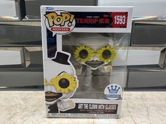 Funko Shop Exclusive Pop Terrifier Art the Clown with Glasses 1593 w Protector