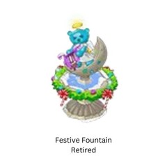 Webkinz Retired Festive Fountain Holiday Christmas Holidays Winter