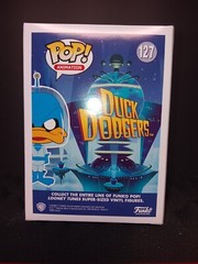 Funko Pop! Duck Dodgers Blue Gamma GITD (SDCC) Con Sticker Excellent Cond.