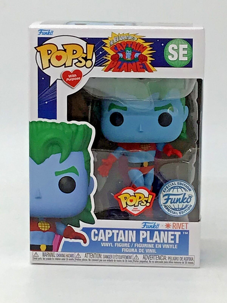 Funko Pop! With Purpose Captain Planet SE Special Edition with Pop Protector