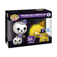 Funko Pop! Vinyl: Jack in the Box – Skeleton Jack & Monster Taco – 2 Pack -…