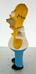 Rare Vintage Foam Figure of Homer Simpson With Donut! 5.5″! D’OH!!