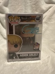 Funko Pop Attack On Titan Armin Arlelt #1447 AUTOGRAPHED