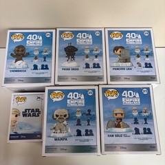 Funko Pop Star Wars Battle at Echo Base Chewbacca 374 Wampa 372 Leia 376 Luke 34