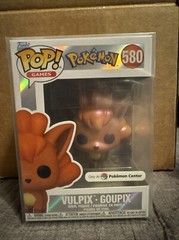 Vulpix Funko Pop #580 Pokemon Center Exclusive Pearlescent w/pop Protector