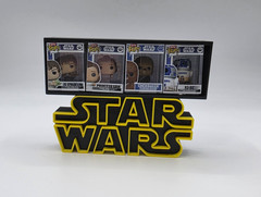 Star Wars Bitty Pop Display Stand + 4 Pops Included! YOU PICK Your Characters! ⭐