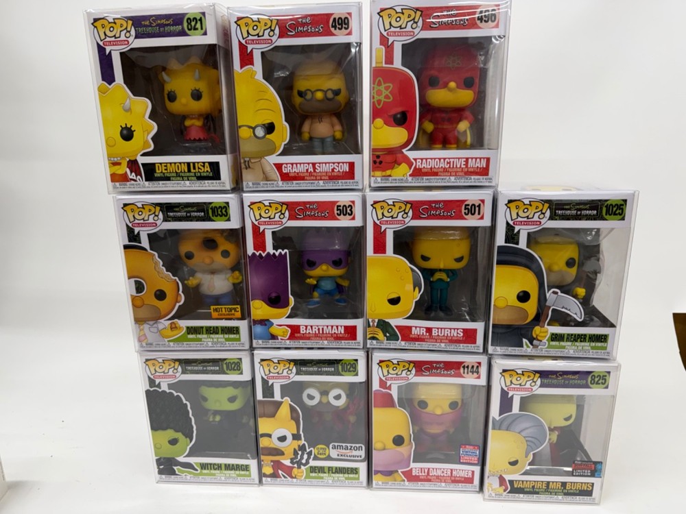 Funko Pop! The Simpsons Donut Head Homer Hot Topic #1033 LOT x 11 NIB