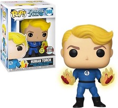 Funko Pop! Vinyl: Marvel – Human Torch (Glow in the Dark) #568