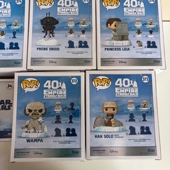 Funko Pop Star Wars Battle at Echo Base Chewbacca 374 Wampa 372 Leia 376 Luke 34
