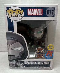 Funko Pop! Marvel Infamous Iron Man #677 GITD Vinyl Figure PX Exclusive 2020