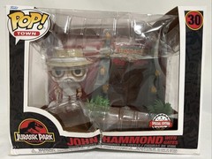 Funko Pop! Town: Jurassic Park John Hammond w/ Gates #30 Damaged Box