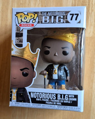 Funko Pop! Notorious B.I.G. BIG with Crown #77 FREE SHIPPING rocks