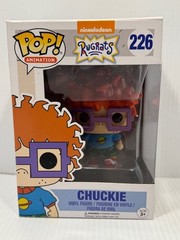 Rugrats Lot Tommy, Chuckie and Reptar Funko Pop! #225, 226, 227 With Protector