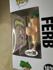 Autographed David Errigo Jr Signed Phineas and Ferb Fletcher Funko Pop JSA COA