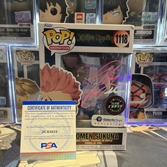 Funko Pop! Animation Jujutsu Kaisen Ryomen Sukuna #1118 Glow Chase Autographed …