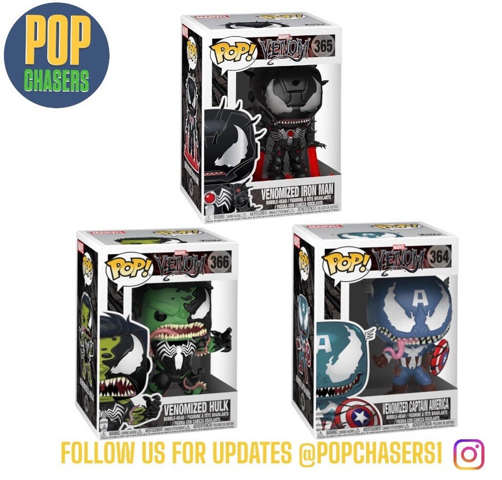 Funko POP! Marvel: Venom – Avengers Set #364-365-366