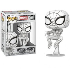 Funko Pop Marvel Spider-Man Sketched Deco #1574 Vinyl Figure New