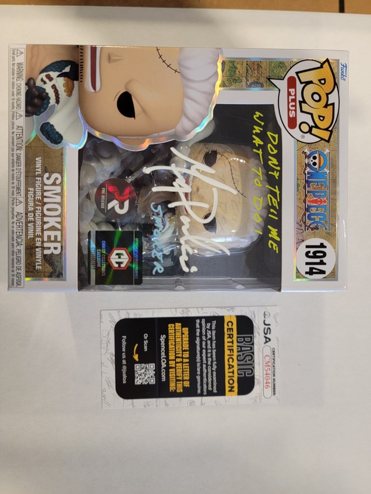 Smoker #1914 Mint PR Chalice Signed and Quoted Greg Dulcie Funko Pop JSA MAS