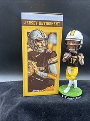 New Josh Allen Retire Jersey #17 Bobblehead University of Wyoming Buffalo Bills