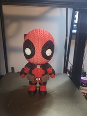 3D Printed Fan Art Knitted Deadpool 8″