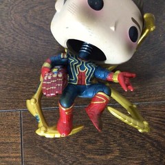 Funko POP! Avengers Endgame Iron Spider-Man Unmasked #1142 Upper Deck LOOSE