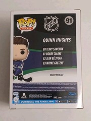 Funko Pop! Vinyl Quinn Hughes Hockey NHL Vancouver Canucks Canada Exclusive 91