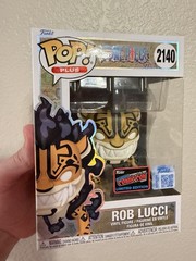 NYCC 2025 Exclusive Funko Pop Plus Rob Lucci 2140 One Piece Official Con Sticker