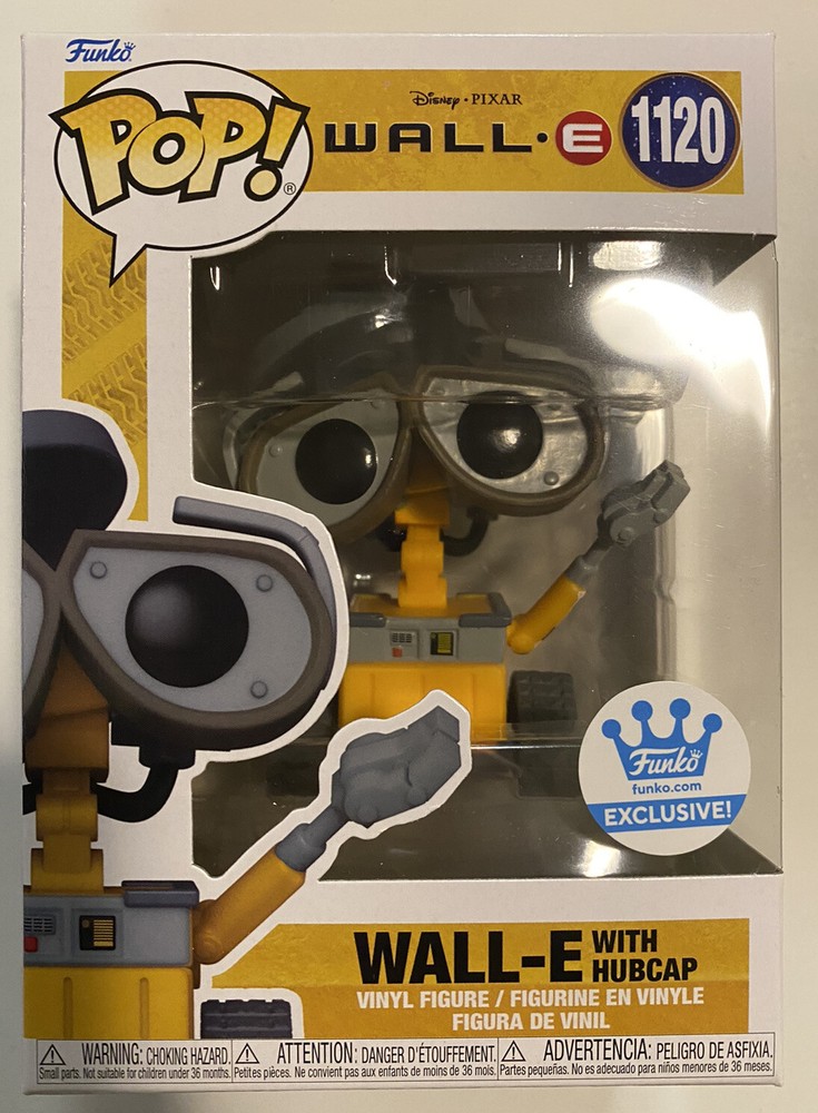 (In Hand)Funko Pop! Pixar Wall.E WallE Shop Exclusive – Wall-E With Hubcap #1120