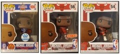 FUNKO POP! NBA MICHAEL JORDAN LOT OF 3! 93 ALLSTAR GAME #100 TARGET #56 DUNK #54