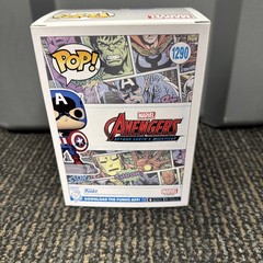 Funko- Avengers- Captain America- #1290- Amazon Exclusive W/ Protector + Pin