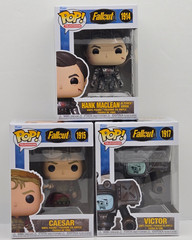 Funko Pop! TV Fallout (Lot of 3) #1914 Hank Maclean, 1915 Caesar + 1917 Victor