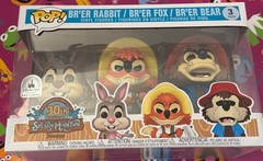 Funko Pop Splash Mountain 30th Anniversary 3 Pack Br’er Rabbit Fox Bear Disney