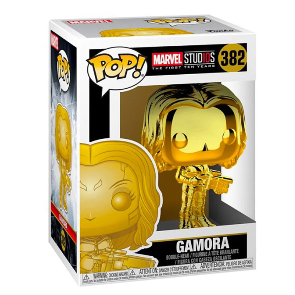 Funko Pop! GAMORA Gold Chrome Marvel Studios 382 Includes Eco-Tek Protector!